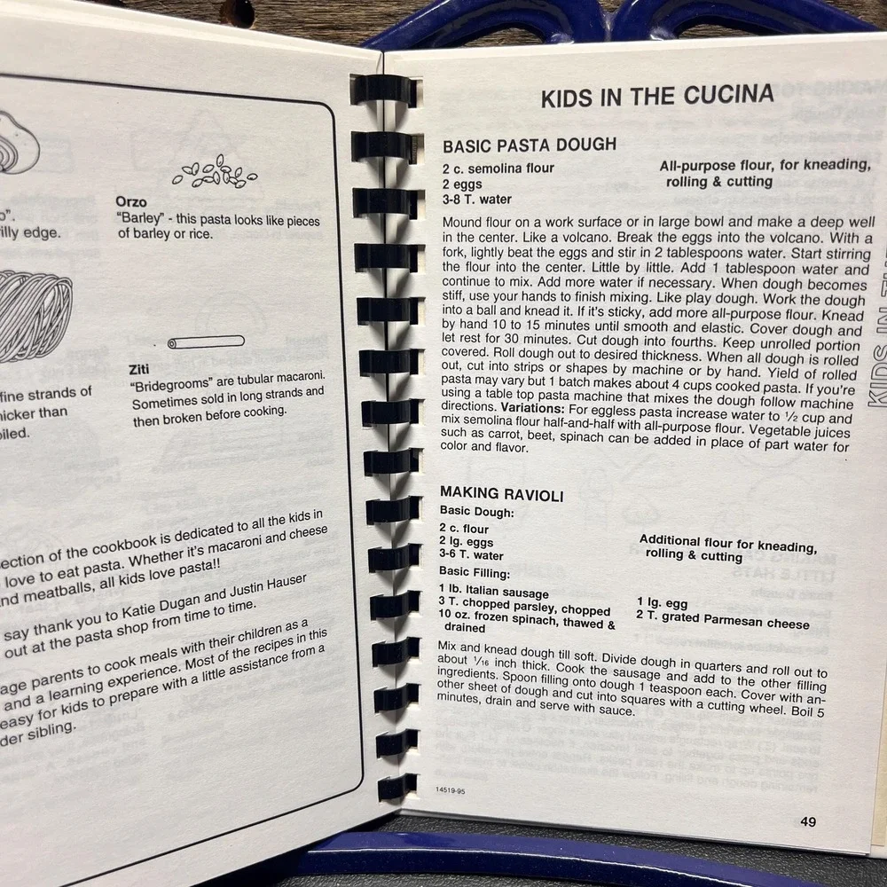 Endless Pastabilities, by Angela Owens-Sidlo Vtg 1996 Cookbook SIGNED